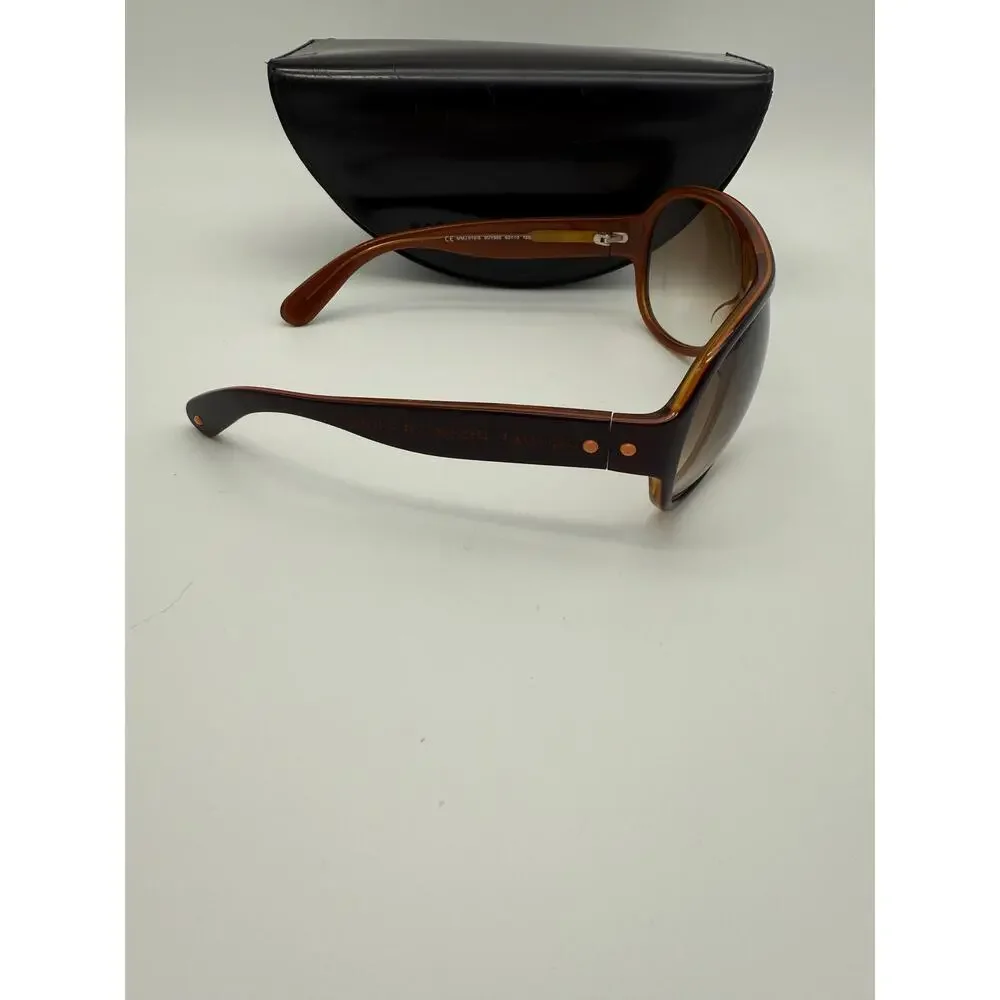 Marc by Marc Jacobs Dark Brown Navigator Goggle Chic Sunglasses w/ Case OUY902